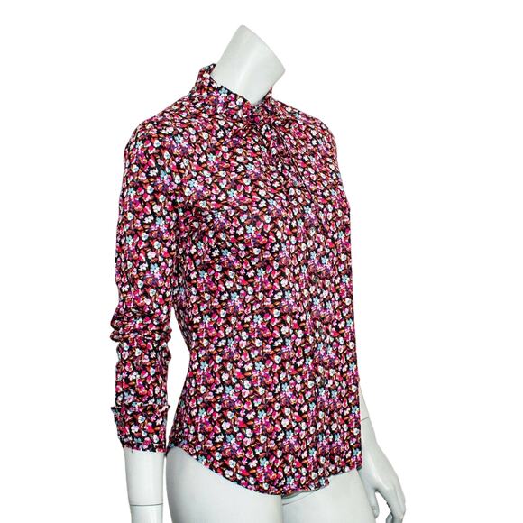 Liberty art Fabrics J.CREW Floral Print Shirt long sleeve Women's Size 4 - Picture 1 of 8